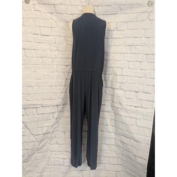 Lauren Ralph Lauren Navy Sleeveless Jumpsuit Romper Size Large Classy - Picture 3 of 9